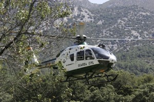 Un helicóptero de la Guardia Civil.