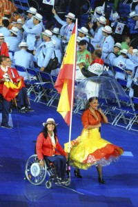 Abanderada de España durante las Paralimpiadas de Londres 2012. 