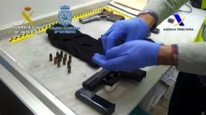 Armas confiscadas en la operación 'Espabila'.