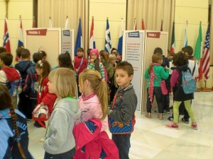 Algunos de los pequeños que han participado en la iniciativa de Manos Unidas.