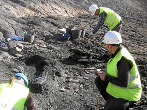 Excavaciones en Ariño.