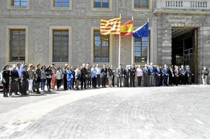 El Gobierno aragonés guarda un minuto de silencio.