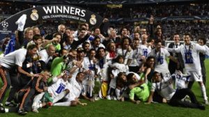 Los jugadores del Real Madrid celebran el triunfo sobre el Atlético de Madrid en la final de la UEFA Champions League. / Foto: es.uefa.com/uefachampionsleague.