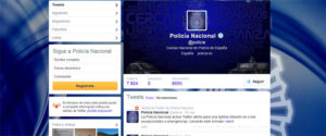 Perfil en Twitter de la Policía Nacional.