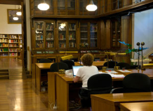 Sala Cervantes de la Biblioteca Nacional. 