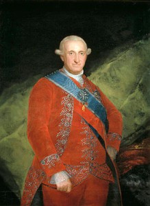 El monarca Carlos IV.