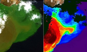 Las imagenes de los satélites siguen la evolucion del volcan de El Hierro