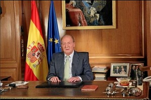 El Rey, en un momento de su mensaje.