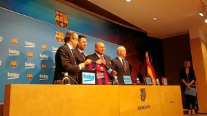 Presentación del nuevo patrocinador del FC Barcelona.