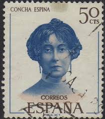 Un sello dedicado a Concha Espina. / Foto: www.castrillodelospolvazares.net