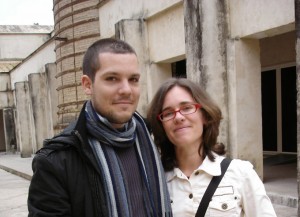 Jonás y Ángela, los autores del cómic '7 vidas'.