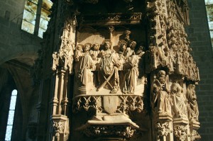 Retablo de alabastro de la Basílica de Santa María d’Empúries. 