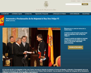 Nueva web de la Casa Real.