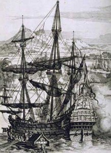 Un galeón español pintado por Alberto Durero. / Foto: wikipedia.