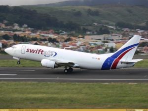 Un avión de la compañía SwiftAir.