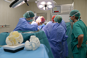 La operación fue ensayada en varias ocasiones. / Foto: Hospital Sant Joan de Déu.