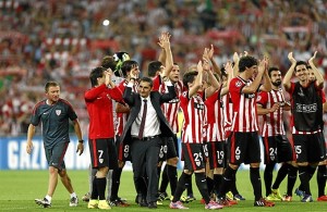 Los jugadores tras el triunfo. / Foto: www.athletic-club.net