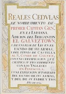 Cédula por la que se concede el título de conde de Gálvez al malagueño. / Biblioteca Nacional.