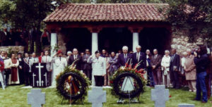 Inauguración del cementerio el 1 de junio de 1983. 