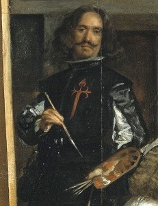 Autorretrato de Diego Rodríguez de Silva y Velázquez en su cuadro 'La Meninas'.