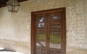 Galería al jardín del Torreón de Lozoya.