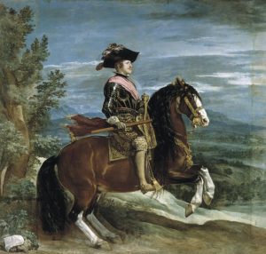 Velázquez, autor del retrato ecuestre de Felipe IV.