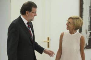 Mariano Rajoy y Rosa Díez. 