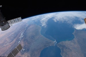Estrecho de Gibraltar visto desde espacio.