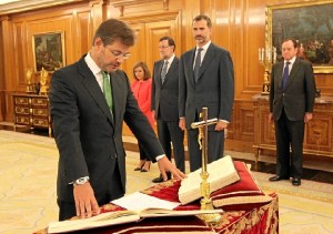Juramento de Catalá como nuevo ministro de Justicia. / Foto: Casa Real / Borja Fotógrafos.