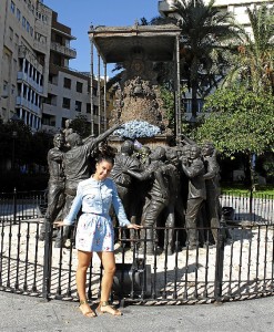 La joven es muy devota de la Virgen del Rocío. / Foto: Jessica Berrio.