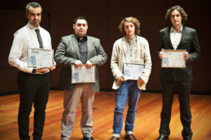 Israel López Estelche (2º por la izquierda) junto a los finalistas