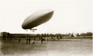 Botadura del dirigible Torres Quevedo. / http://www.madrimasd.org