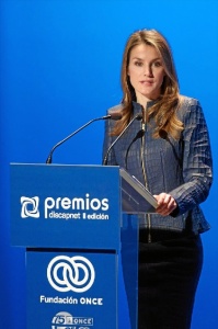 La reina Letizia durante el discurso de los II Premios Discapnet. / http://premios.discapnet.es