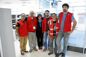 Un equipo de Emergencias Cruz Roja Española.