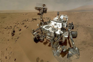 El robot 'Curiosity' sobre Marte.