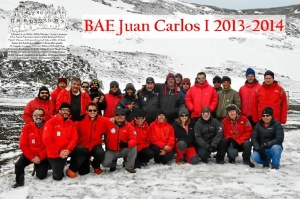 Miembros de la campaña 2013-2014 en la base Juan Carlos I.