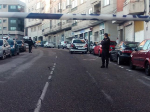 Zona acordonada tras el tiroteo en Vigo. / Foto: Europa Press.