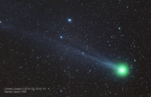 Imagen del cometa 'Lovejoy'. / Foto: Daniel López (IAC)