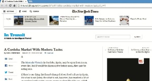 El Mercado Victoria en el New York Times.