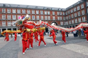 Festejo del Año Nuevo Chino en la Plaza Mayor (Madrid). / http://www.madrid.es