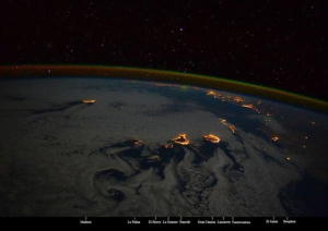 Canarias vista desde el espacio. / Foto: Samantha Christoforetti.