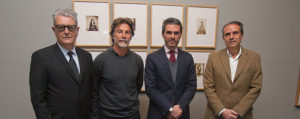 Valentín Vallhonrat, Juan José Díaz Prosper, Jaime García del Barrio, Rafael Levenfeld. Foto: Manuel Castells / Universidad de Navarra.