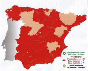 La red se movía en diferentes puntos de España.