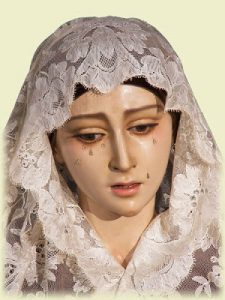 Virgen de los Dolores de la Hermandad de San José Obrero, que esculpió Álvarez a los 12 años. / Foto: hermandadsanjoseobrerosevilla.blogspot.com.es