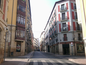 Calle Sagasta de Logroño, otro de los puntos de la ruta.