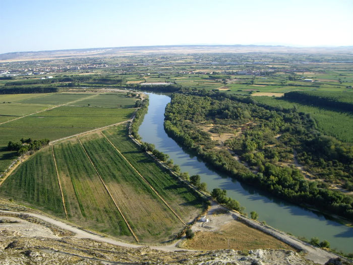 Panorámica del Valle del Ebro