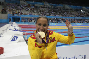 Teresa Perales en los Juegos Paralímpicos de Londres 2012.