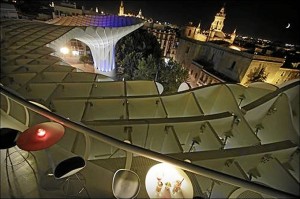 Vista de Sevilla desde las Setas de la Encarnación.