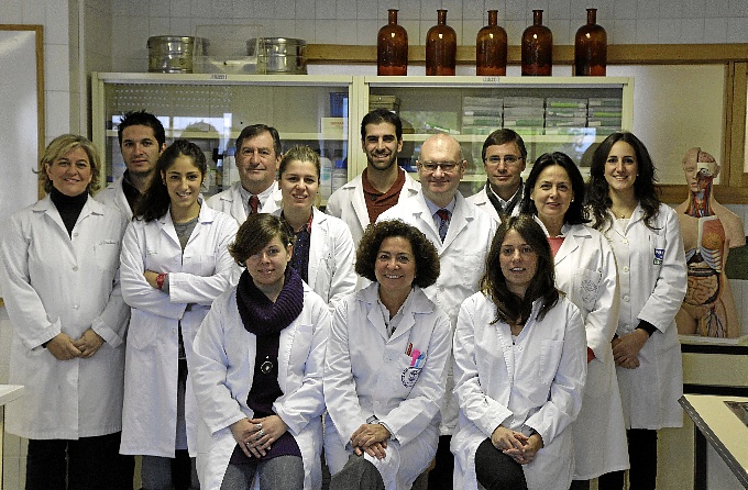 El equipo de la Universidad de Granada que ha llevado a cabo la investigación.