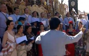 El Coro de la Hermandad Matriz de Almonte. / Foto: Canal Sur